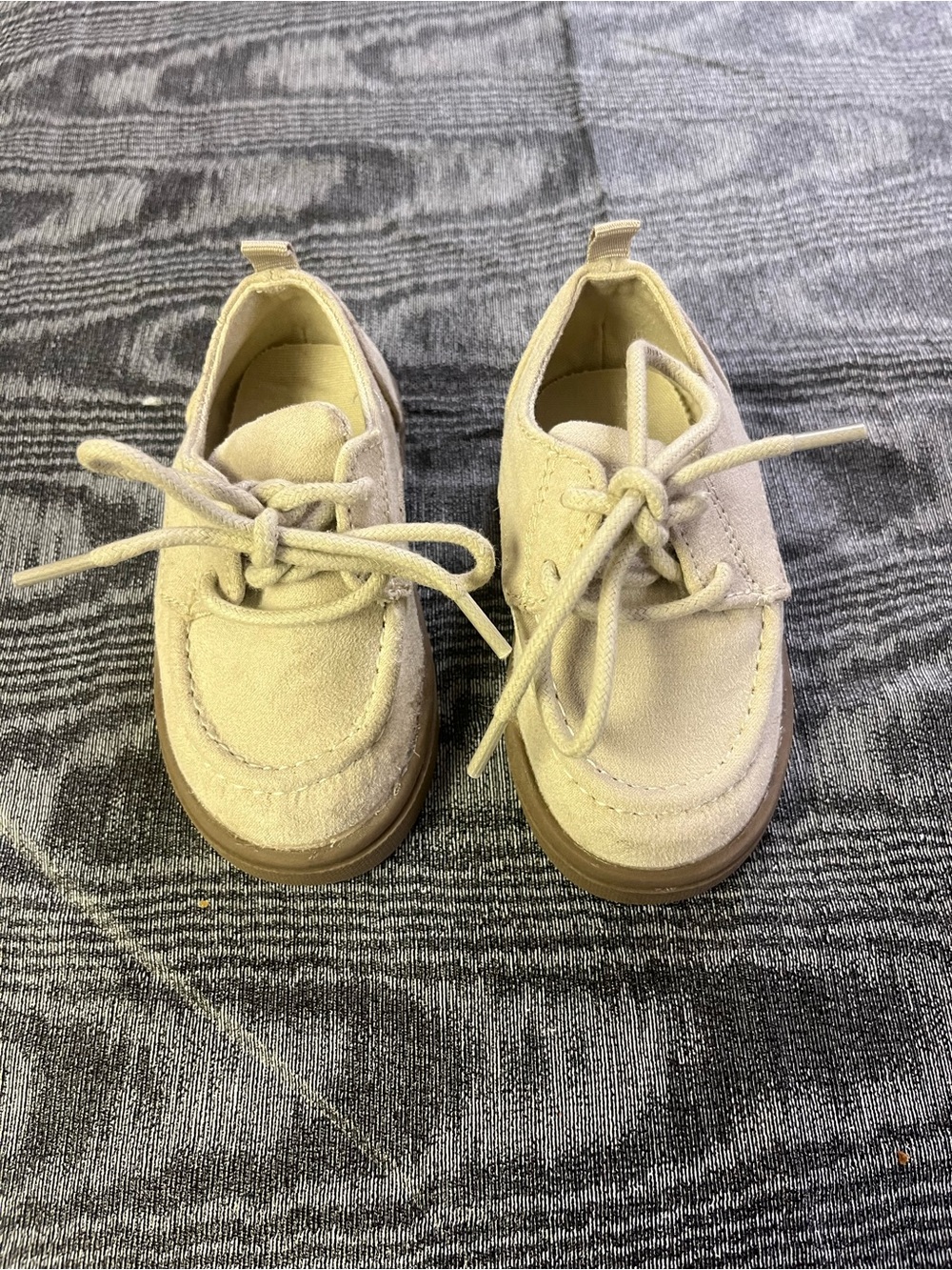 GAP Beige Suede Lace-Up Baby Shoes